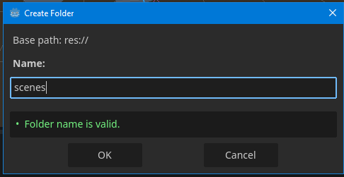 folder name scene